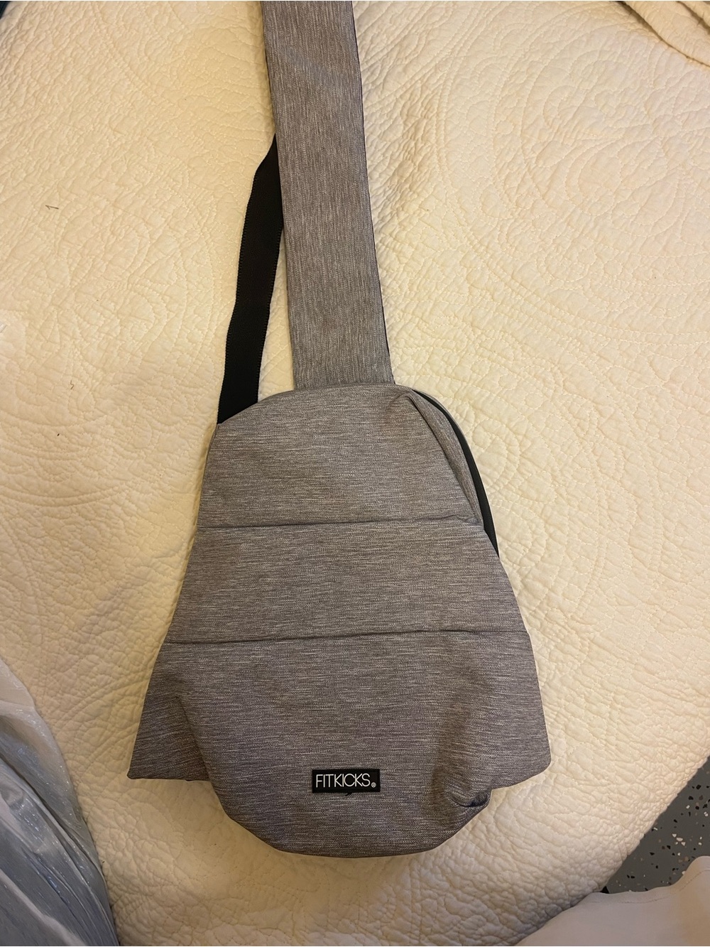 Fitkicks Gray Sling Belt Bag for Men